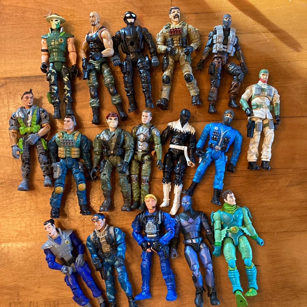 LOT of 17 toy character figures